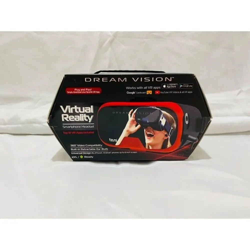 Tzumi Dream Vision Virtual Reality Smartphone Headset for IOS and Android